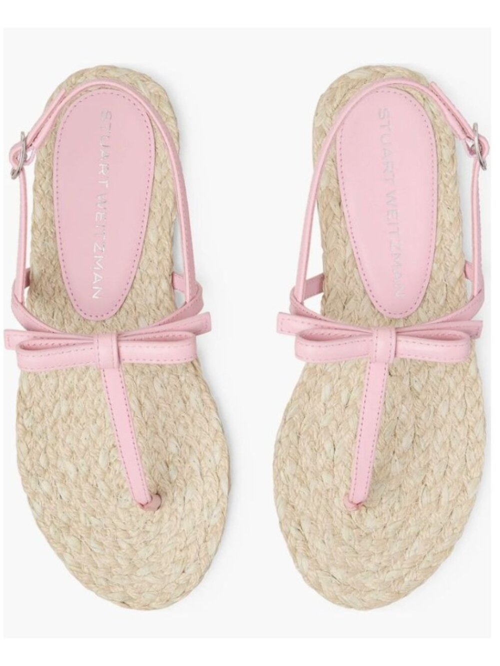 NEW Stuart Weitzman Felicity Slingback Espadrille Sandal Pink Size 6 $295 [jb]